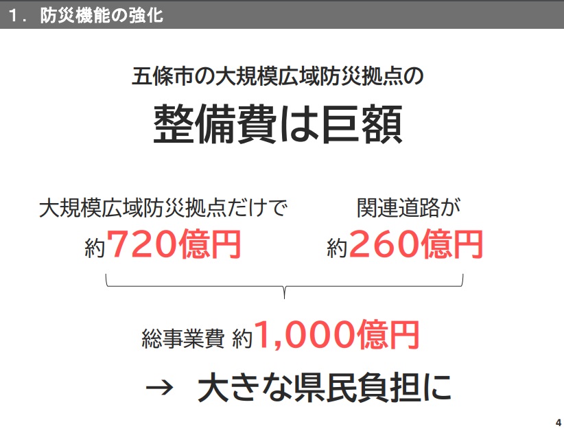 奈良県の資料「五條市の県有地の活用について」