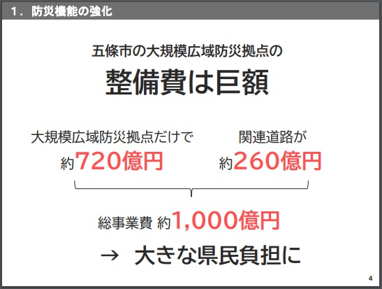 奈良県の資料「五條市の県有地の活用について」