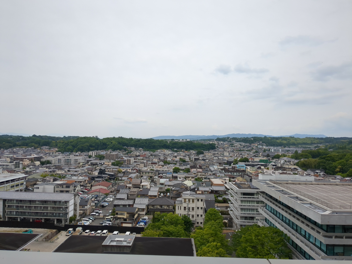 奈良県庁屋上からの景色