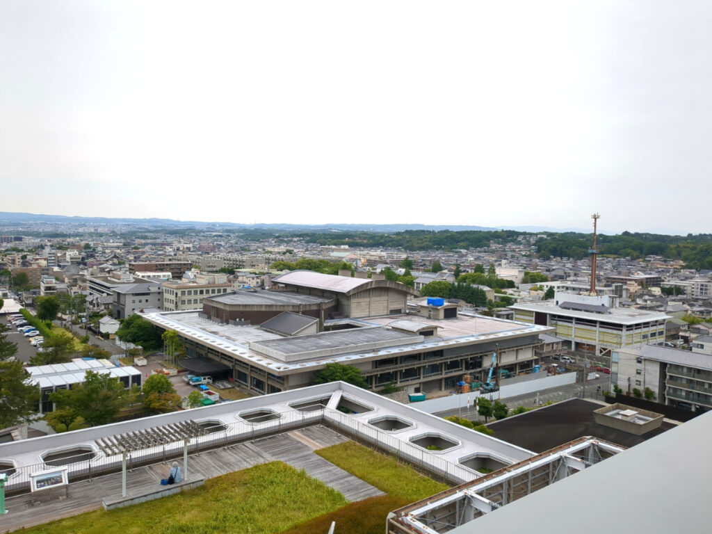 奈良県庁屋上からの景色